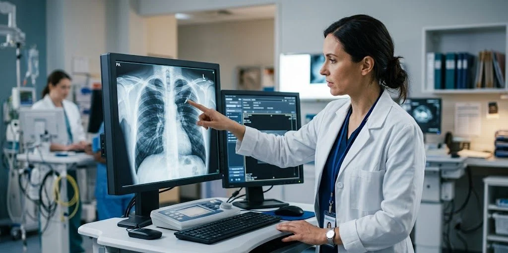 Estudo da Radiologia e Tórax em Ceilândia — curso do CETESI